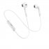 Langsdom BL6 Wireless Headphone Bluetooth Earphones Sport Half In Ear Neckband Headset with Microphone for Phone white