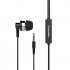 Langsdom JD89 Inear Earphone Stereo Bass Mp3 Mp4 DJ Music Earbuds for Samsung Portable Running Sport Black