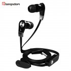 Langsdom JM02 In-ear Wire-controlled Earphones Hifi Bass Headset Built-in Microphone 3.5mm Jack Gaming Headphone black