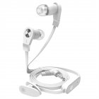 Langsdom JM02 In-ear Wire-controlled Earphones Hifi Bass Headset Built-in Microphone 3.5mm Jack Gaming Headphone White