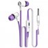 Langsdom JM21 In ear Earphones Wired Headsets with Mic Earbuds Earpiece for Phone purple