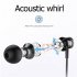 Langsdom M407T Sports Type C Plug Wired Earphones Hifi Bass Headphones for Smart Phone   Black