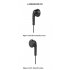 Langsdom Q1 3 5mm Wired Stereo Smartphone Earphones Built in Microphone Universal Earphone for Phone White