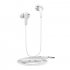 Langsdom R29 In Ear Metal Headsets Stereo Bass Music Earbuds with Microphone Volume Control Earphone White