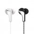 Langsdom R29 In Ear Metal Headsets Stereo Bass Music Earbuds with Microphone Volume Control Earphone White