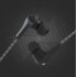 Langsdom R29 In Ear Metal Headsets Stereo Bass Music Earbuds with Microphone Volume Control Earphone Black