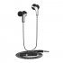 Langsdom R29 In Ear Metal Headsets Stereo Bass Music Earbuds with Microphone Volume Control Earphone Black