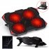 Laptop Cooling Pad 10 17inch Gaming Laptop USB Fan Cooler with 4 Fans Dual USB 3 0 As shown
