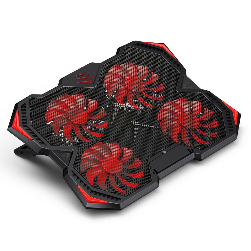 Laptop Cooling Pad 10-17inch Gaming Laptop USB Fan Cooler with 4 Fans Dual USB 3.0 As shown