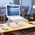 Laptop Cooling Stand Aluminum Alloy Laptop Cooling Ventilation Stand Silver grey
