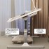 Laptop Desk For Bed With LED Lamp 3 Levels Brightness 5 Adjustable Heights 10 6 15 4Inch Foldable Multifunctional Bed Desk pearl white