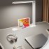 Laptop Desk For Bed With LED Lamp 3 Levels Brightness 5 Adjustable Heights 10 6 15 4Inch Foldable Multifunctional Bed Desk brushed black