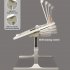 Laptop Desk For Bed With LED Lamp 3 Levels Brightness 5 Adjustable Heights 10 6 15 4Inch Foldable Multifunctional Bed Desk pearl white