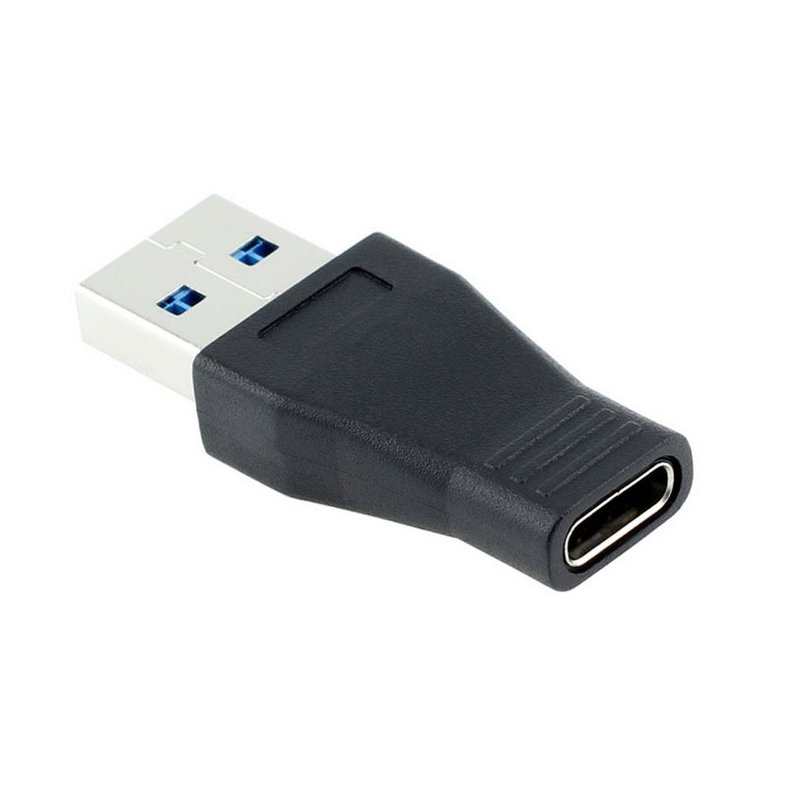 Laptop Desktop Adapter USB 3.0 Male To USB 3.1 Type C Female Data OTG Converter  black