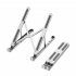 Laptop Stand Aluminium Alloy Stand Folding Laptops Desktop Elevator Cooling Laptop Stand For Tablet Laptop E Readers Silver  comes with velvet bag 