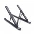 Laptop Stand Aluminium Alloy Stand Folding Laptops Desktop Elevator Cooling Laptop Stand For Tablet Laptop E Readers Black  comes with velvet bag 