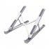 Laptop Stand Aluminium Alloy Stand Folding Laptops Desktop Elevator Cooling Laptop Stand For Tablet Laptop E Readers Black  comes with velvet bag 