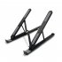 Laptop Stand Aluminium Alloy Stand Folding Laptops Desktop Elevator Cooling Laptop Stand For Tablet Laptop E Readers Black  comes with velvet bag 