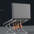 Laptop Stand Aluminum Alloy Computer Laptops Monitor Desktop Mount Portable Folding Laptop Holder Support D103 silver