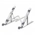 Laptop Stand Aluminum Alloy Computer Laptops Monitor Desktop Mount Portable Folding Laptop Holder Support D103 silver