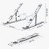Laptop Stand Aluminum Alloy Computer Laptops Monitor Desktop Mount Portable Folding Laptop Holder Support D103 silver