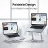 Laptop Stand Computer Riser Adjustable Rotation Laptops Mount for 10 17 Inches Notebook Tablet Silver