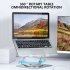 Laptop Stand Computer Riser Adjustable Rotation Laptops Mount for 10 17 Inches Notebook Tablet Silver