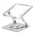 Laptop Stand Computer Riser Adjustable Rotation Laptops Mount for 10 17 Inches Notebook Tablet Silver