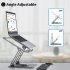 Laptop Stand Computer Riser Adjustable Rotation Laptops Mount for 10 17 Inches Notebook Tablet Silver