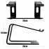 Laptop Stand Ergonomic Laptops Desk Elevator Riser Metal Cooling Holder for up to 15 6 Inches Notebook Computer Silver