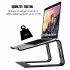 Laptop Stand Ergonomic Laptops Desk Elevator Riser Metal Cooling Holder for up to 15 6 Inches Notebook Computer Silver