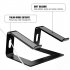 Laptop Stand Ergonomic Laptops Desk Elevator Riser Metal Cooling Holder for up to 15 6 Inches Notebook Computer Silver