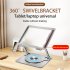 Laptop Stand Ergonomic Laptops Desk Elevator Aluminum Alloy Cooling Holder Folding Laptop Mount Rotated Riser grey