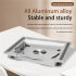 Laptop Stand Ergonomic Laptops Desk Elevator Aluminum Alloy Cooling Holder Folding Laptop Mount Rotated Riser silver