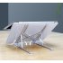 Laptop Stand Portable Adjustable Ventilated Riser Stand for Bed Desk and Sofa Aluminium Holder Ergonomic for Mac Pro Air Samsung Acer HP Dell ASUS  Small gray