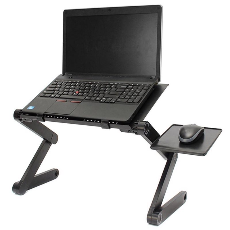 Laptop Stand Table Lap Desk Tray Portable Adjustable for Bed Computer Holder  black