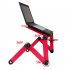 Laptop Stand Table Lap Desk Tray Portable Adjustable for Bed Computer Holder  red
