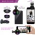 Large Aperture HD Phone Lens 52Uv 0 45X Wide Angle   15X Macro Lens 2 in 1 Clip On Cell Phone Camera Lens for iPhone  Samsung Rose gold