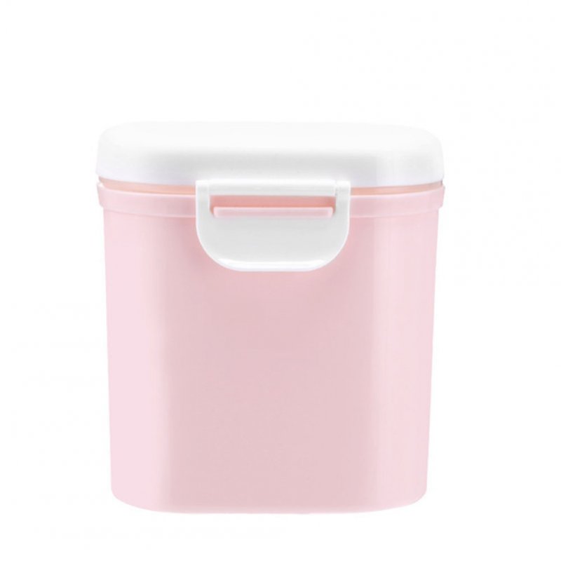 Large Capacity Baby Milk Powder Can Airtight Storage Box Barrel L-pink