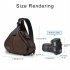 Large Capacity Digital Camera  Bag With Professional Tripod Straps Explosion proof Zipper Waterproof Slr Camera Photography Crossbody Bag black