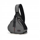 Large Capacity Digital Camera  Bag With Professional Tripod Straps Explosion-proof Zipper Waterproof Slr Camera Photography Crossbody Bag gray