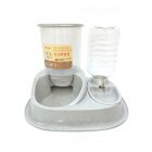 Large Capacity Pet Automatic Feeding Bowl Drinking Fountain for Dog Cat Supplies gray 39 36 31cm