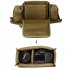 Large Capacity Sports Outdoor Leisure Pockets Photography SLR Camera Multi function Shoulder Bag Waist Bag ACU camouflage 15 inches