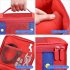 Large Carrying Protective Case Travel Storage Bag Compatible For Nintendo Switch Oled Console Pro Controller red blue