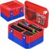 Large Carrying Protective Case Travel Storage Bag Compatible For Nintendo Switch Oled Console Pro Controller red blue