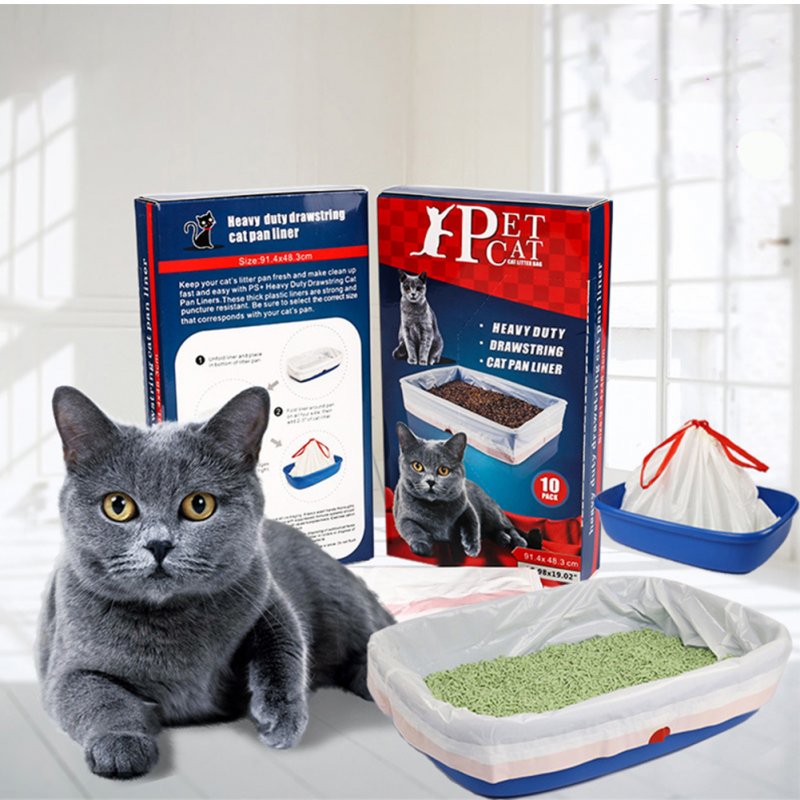 Large Thicken Automatic Convergent Pet Cat Litter Bags for Cat Litter Box small