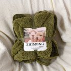 Warm Sherpa Throw Blanket Cover for Bed