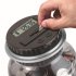 Large transparent smart counting bucket piggy bank that can store 1000 coins in random colors