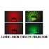 Laser Effects Projector With Red And Green Lights for projecting visually interesting patterns of colored light onto walls  floors or ceilings 