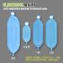 Latex Disposable Breathing Bag Reservoir Bag for Anesthesia Machine Respirator 1 liter child